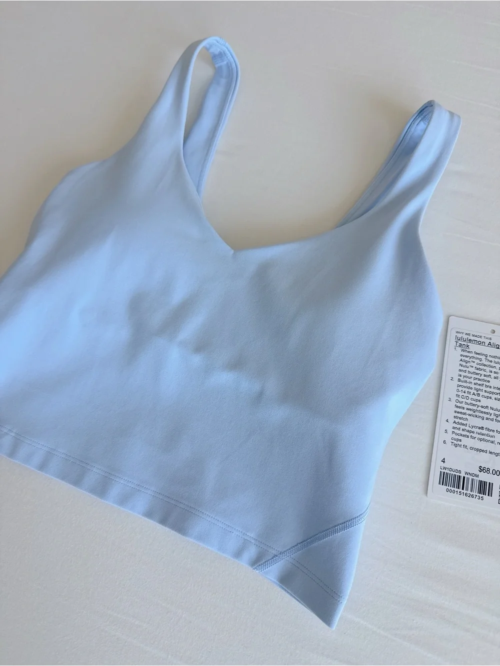 lululemon Align Tank Windmill WNDM Size 4